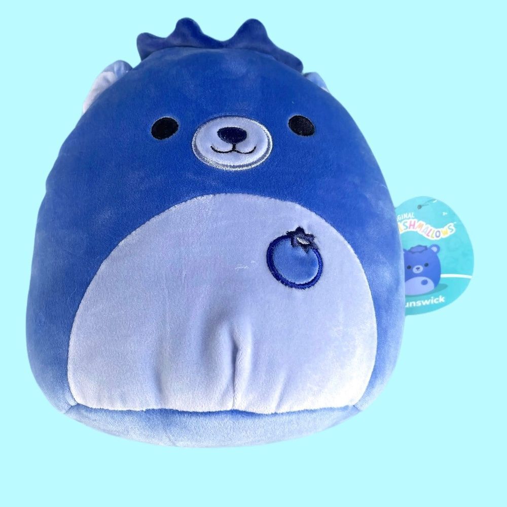 NWT Brunswick the Blueberry Bear 8” Squishmallow Crossover Squad